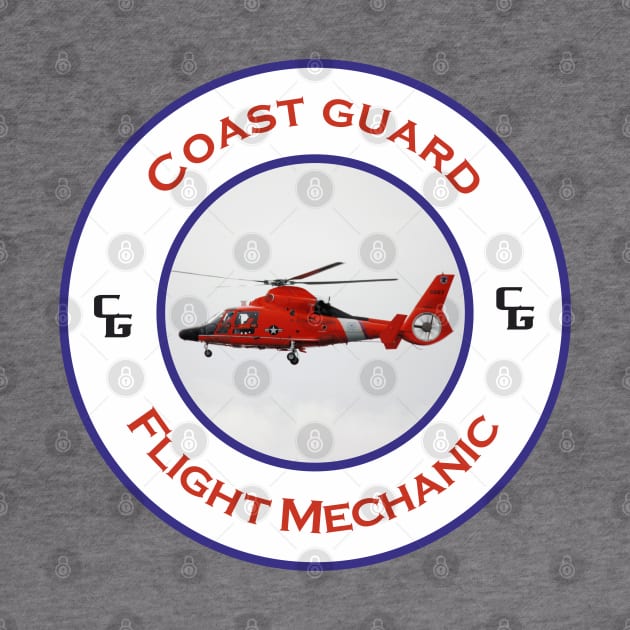 Flight mechanic -  US Coast Guard Search and Rescue Helicopter - Dolphin by AJ techDesigns